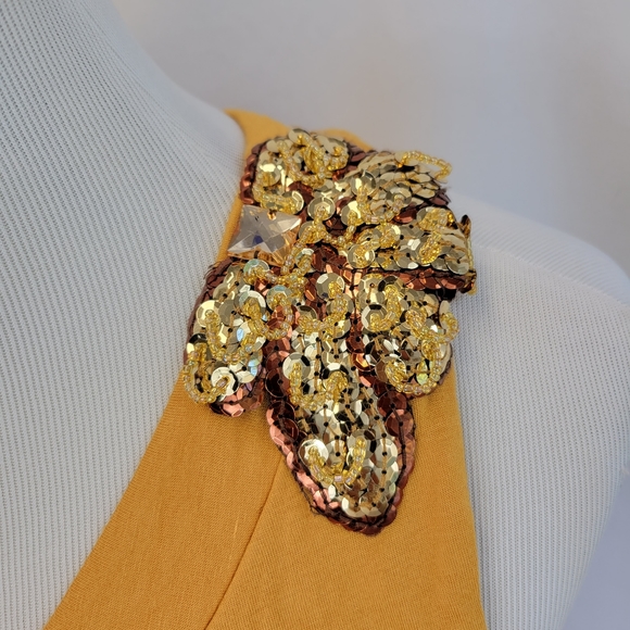 Wet Seal sequin rushed one shoulder lined bandage bodicon mini dress or … - Picture 4 of 5